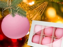 Håndmalede Julekugler Glas. Eksklusive og Specielle Designs (9)